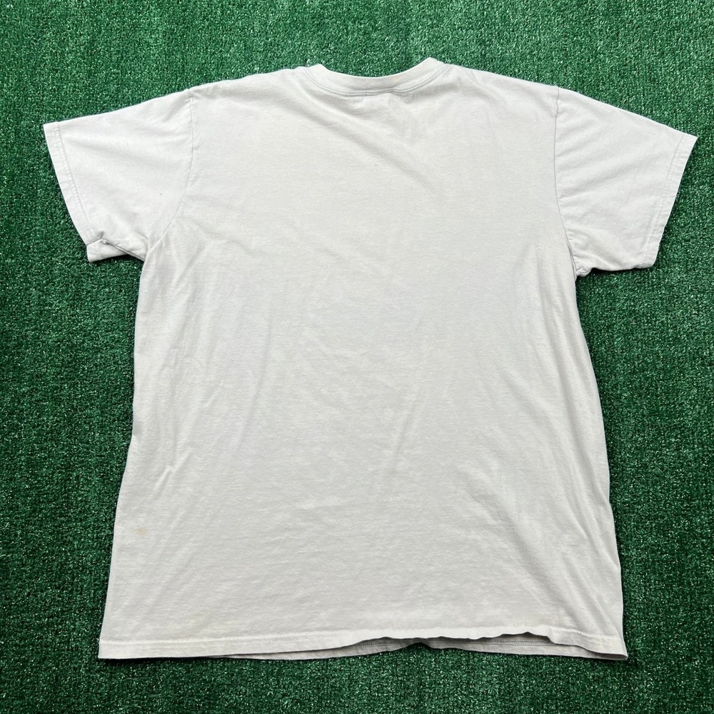 Vintage Hanes Apple Center Logo Distressed T-Shirt Mens XL Gray Early iPhone Y2K - Picture 8 of 9